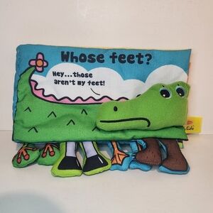 Melissa & Doug “Whose Feet?” Soft plush book